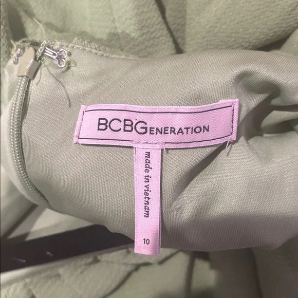 BCBGeneration Lime Green Off-Shoulder Maxi Dress - Picture 2 of 5